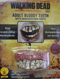 The Walking Dead Zombie Decay Bloody Teeth Adult Costume Accessory