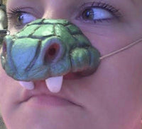 Cobra Snake Nose with Fangs Costume Accessory on an Elastic Band