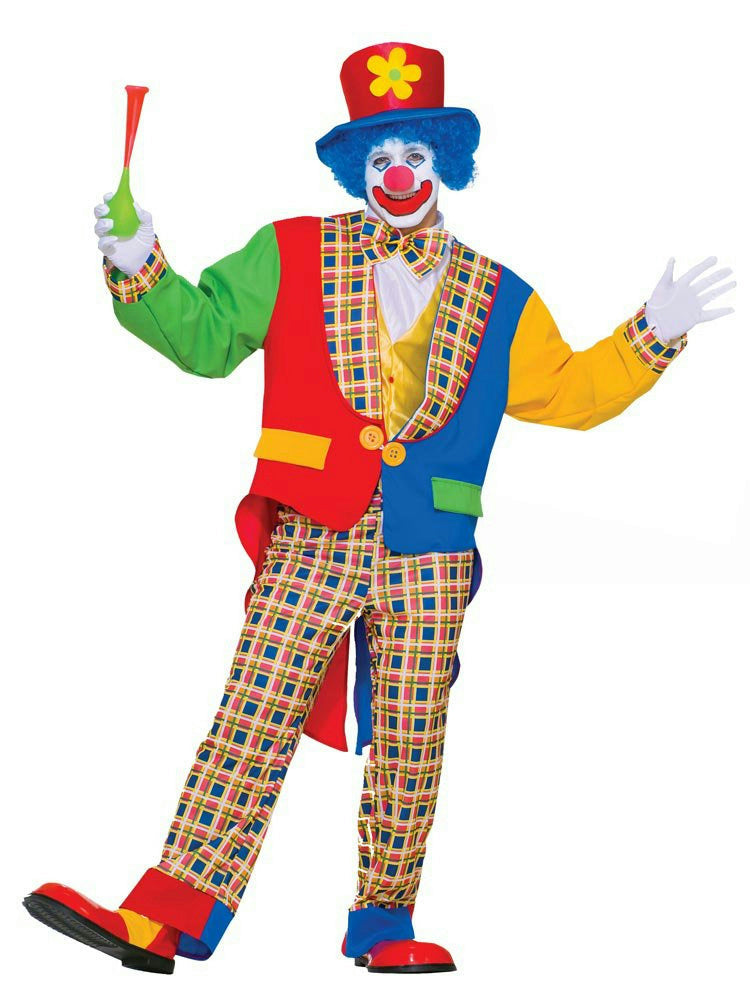 Clown On The Town Birthday Adult Costume