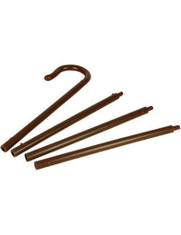 Brown Shepherds Cane Staff Crook Costume Accessory 68"