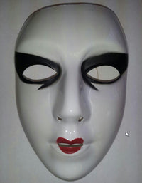 Cesar Painted White Female Semi-Rigid Plastic Face Mask