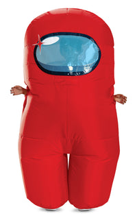 Red Impostor Among Us Inflatable Child Costume One Size Officially Licensed