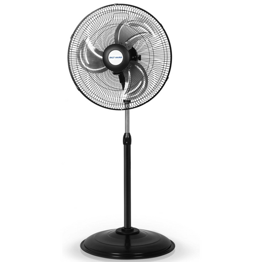BILT HARD 18" 3900 CFM Oscillating Pedestal Fan: High Velocity, 3-Speed Metal Shop Fan, UL Listed