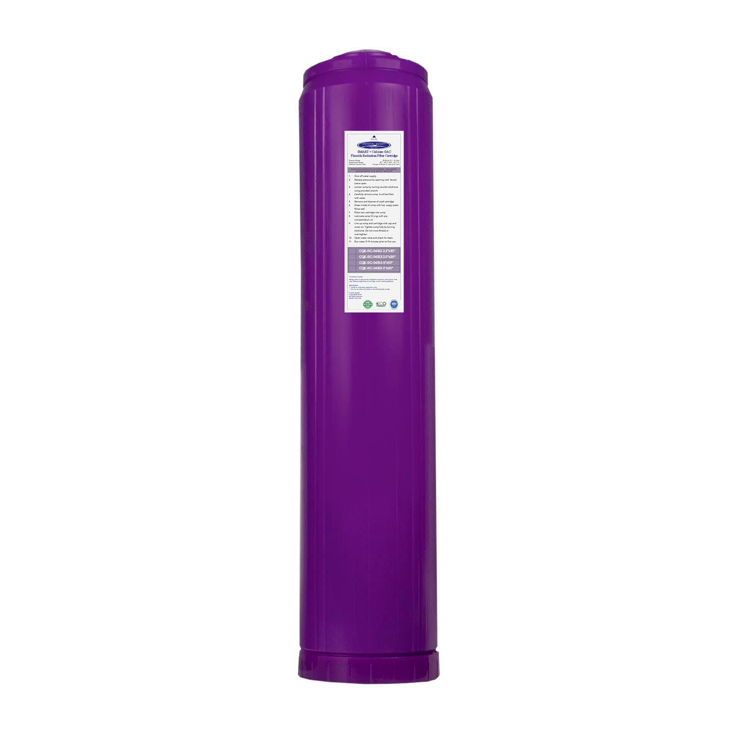 SMART + Calcium GAC Fluoride Reduction Cartridge
