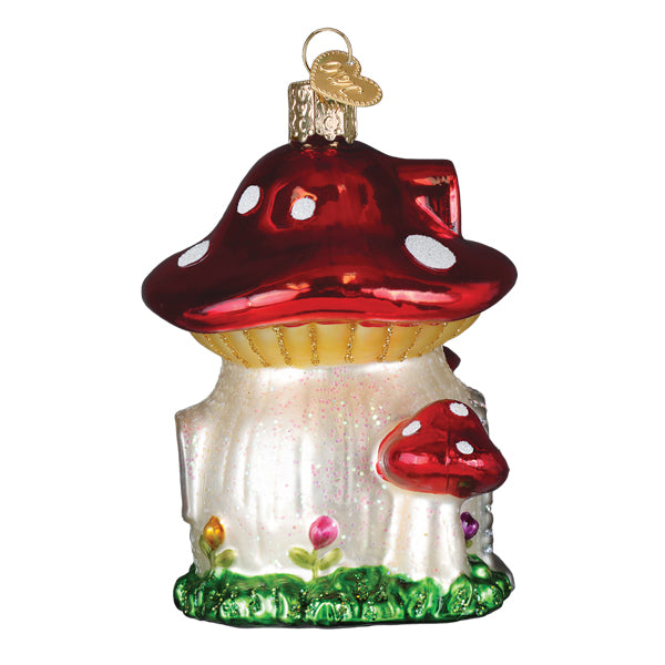 Mushroom House Ornament