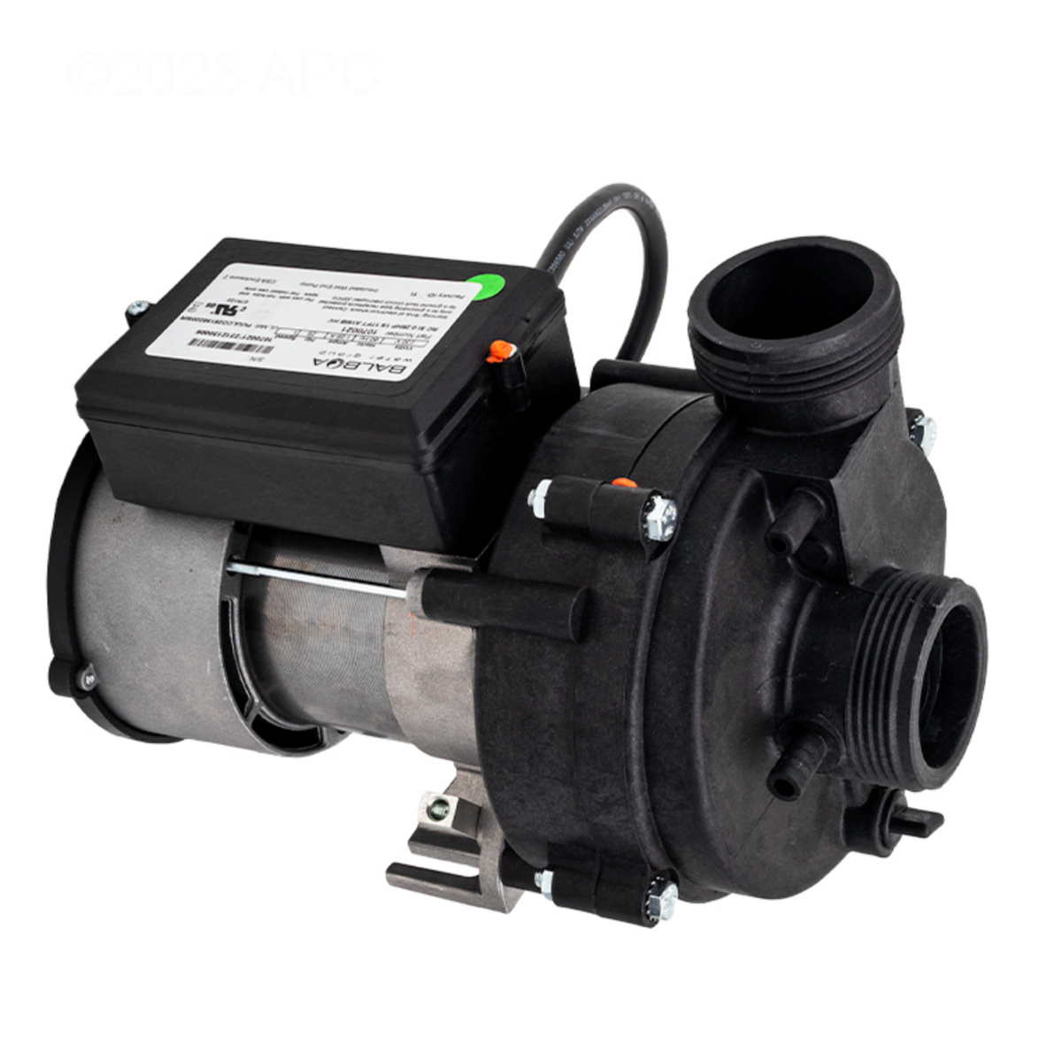 Hot Tub Circulation Pump 230 Volt | 1/4 HP 10-Frame High-Efficiency Motor | Includes AMP Cord | Part # 1070021