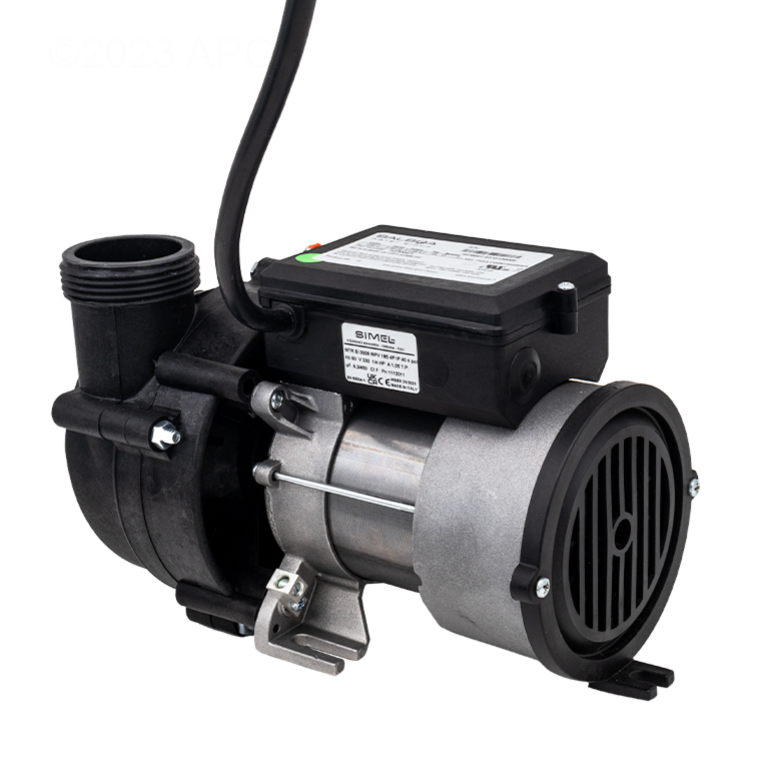 Hot Tub Circulation Pump 230 Volt | 1/4 HP 10-Frame High-Efficiency Motor | Includes AMP Cord | Part # 1070021