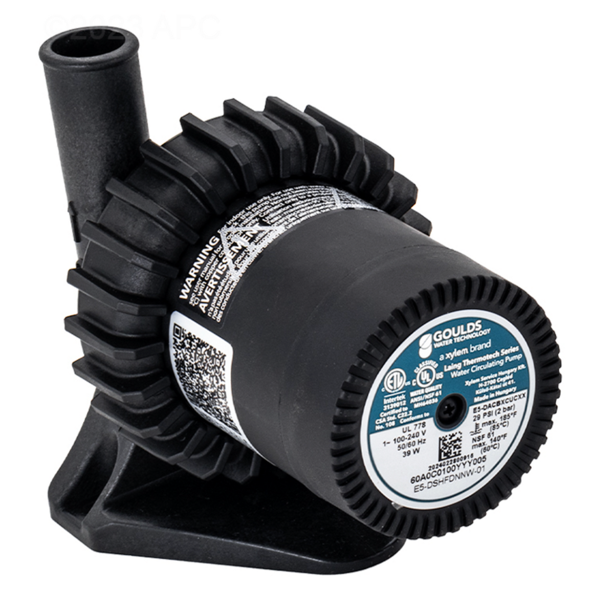 Laing E5 SilentFlo Circulation Pump - 115V/230V for Spas