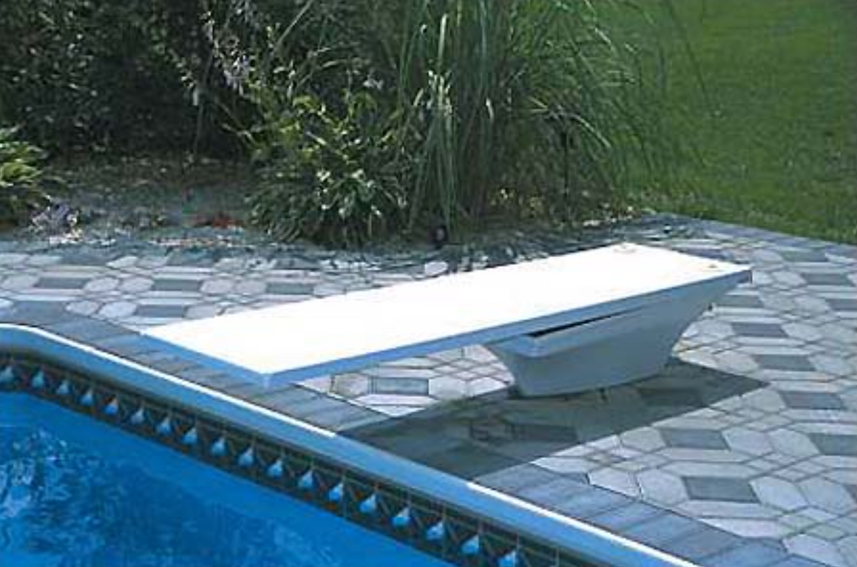 SR Smith Flyte-Deck II 8' Diving Board Stand - Pewter Gray (Base Only, Includes Jig)