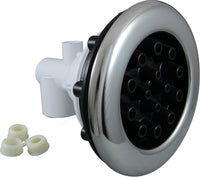 Waterway 210-8161S Master Massage Jet, Stainless Steel and Black