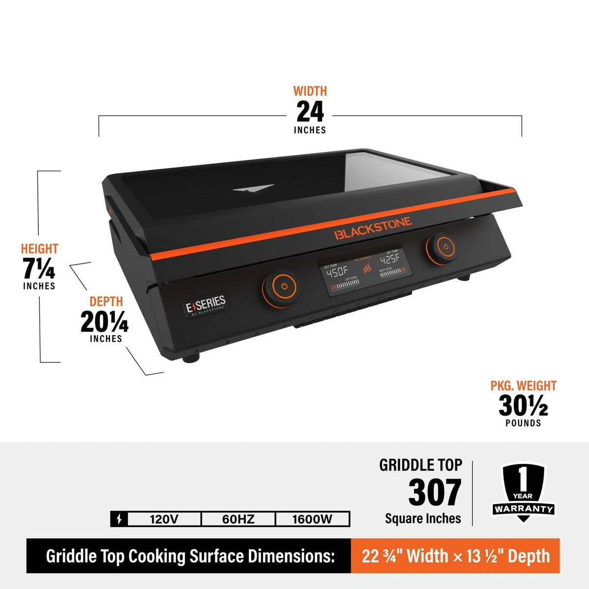 22" Electric Tabletop Griddle