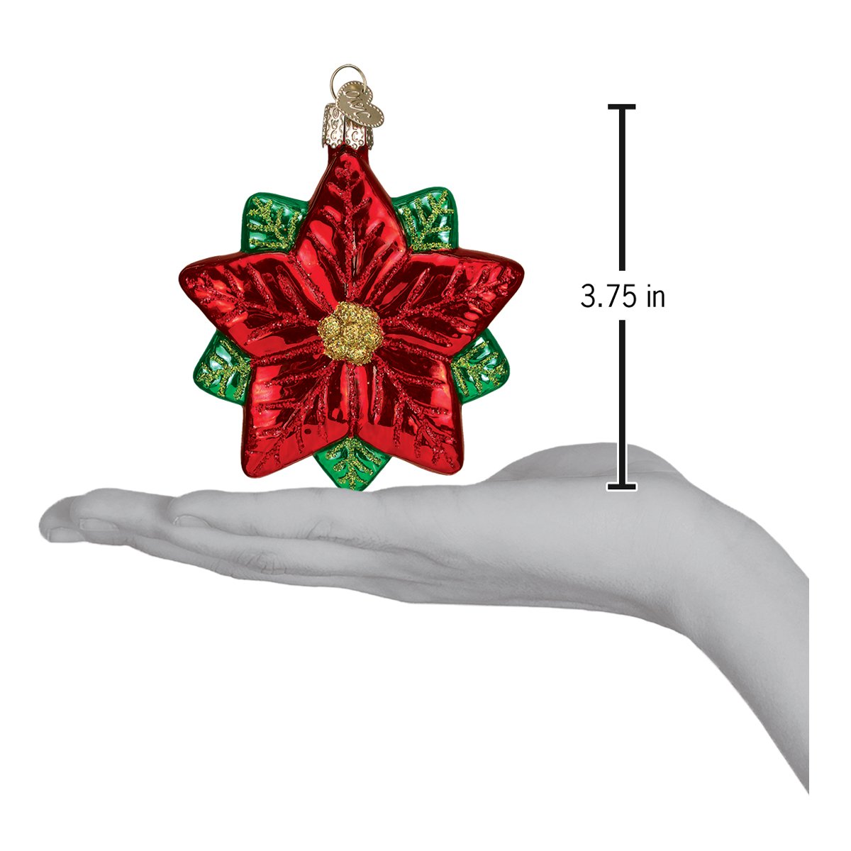 Poinsettia Star Ornament