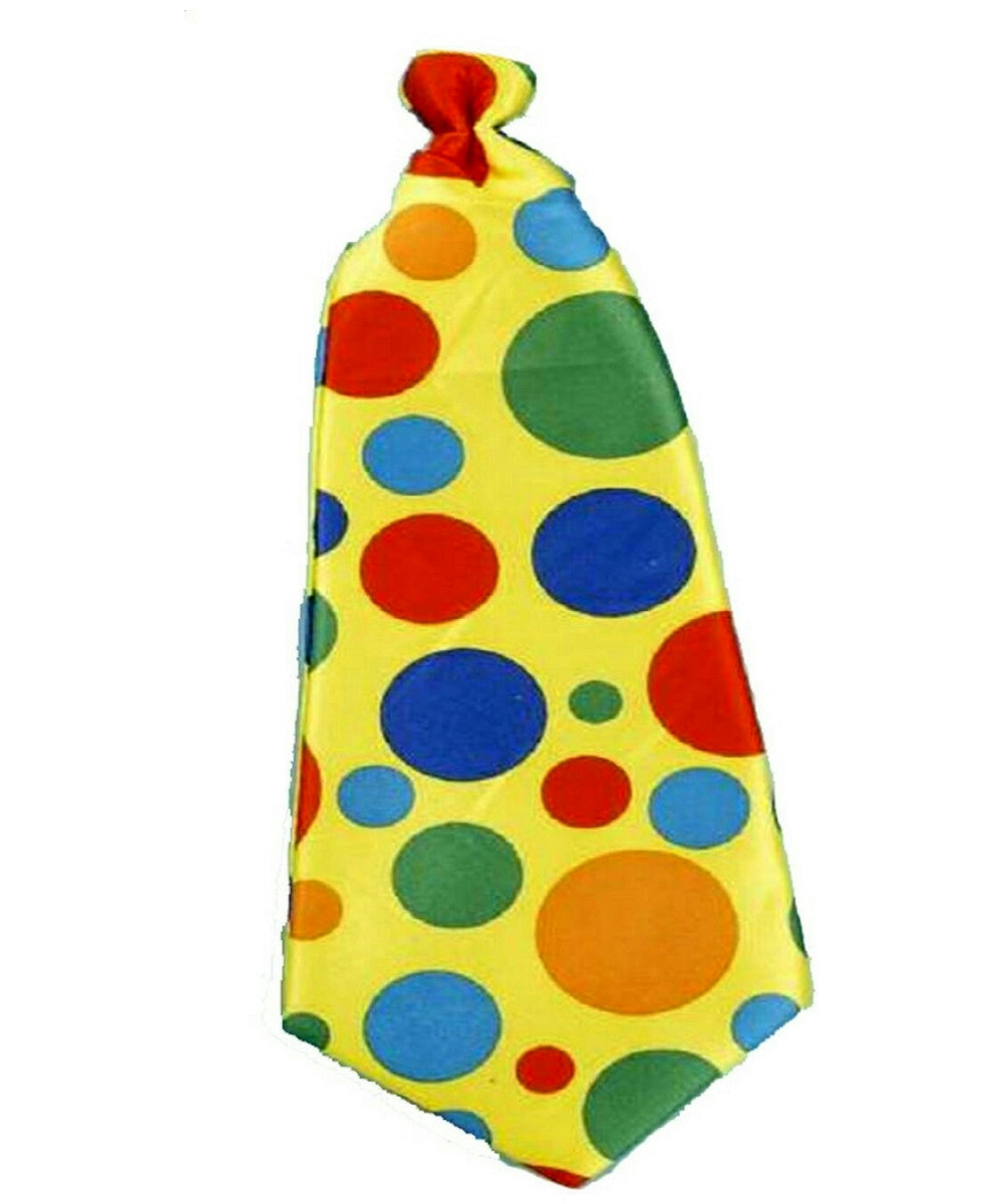 Jumbo Clown Polka Dot Foam Long Tie