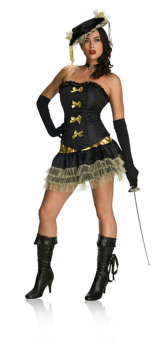 Women's Naughty Musketeer Adult Costume Medium 8-10