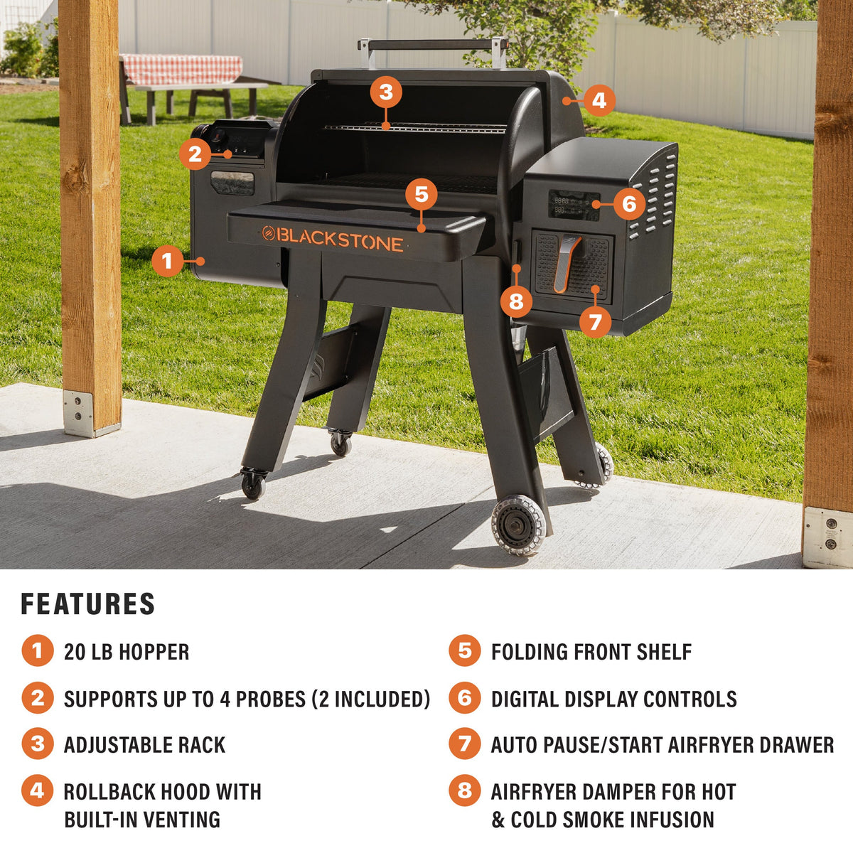 900 Pellet Air Fryer Combo