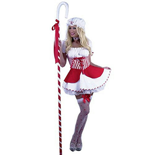 Adult Little Bo Peep Red and White Adult Costume