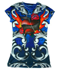 Girls Sacred Heart Juniors Sublimation Fashion Shirt Size XL
