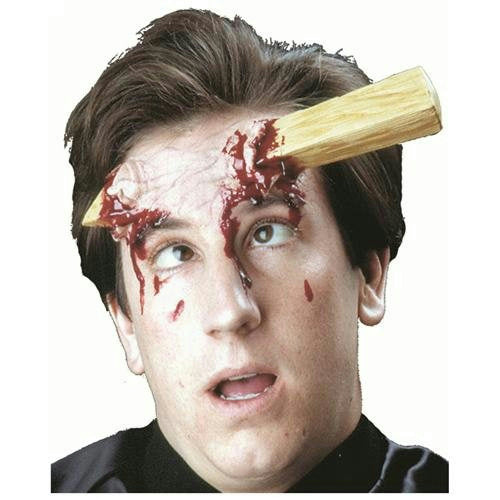 Wooden Stake Effect Woochie Appliance Makeup Prosthetic