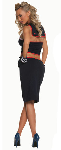 Sexy Seaside Pinup Sailor Costume Size Large 10-14