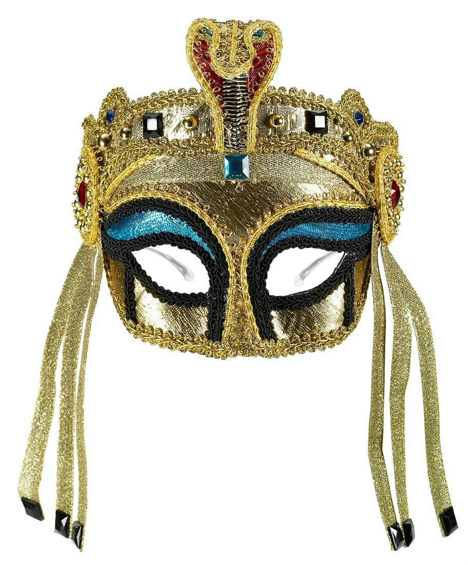 Forum Novelties Women's Deluxe Egyptian Female Mask with Eyeglass Arms