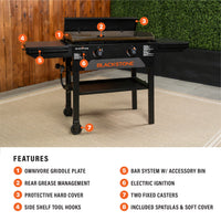 28" Omnivore Griddle W/Hard Cover Combo