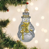 Sterling Snowman Ornament
