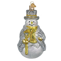Sterling Snowman Ornament