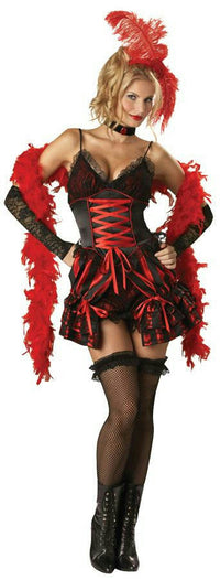 Womens Dance Hall Darlin Deluxe Burlesque Adult Saloon Girl Costume XS