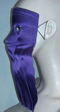 Purple Curtain Domino Eye Mask