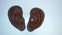 8" Super Jumbo Really Big African Brown Black Soft Vinyl Ears Costume Accessory
