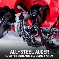 24'' 212cc Two Stage Self-Propelled Gas Snow Blower w/ Electric Start & Heated Handle DB7108B