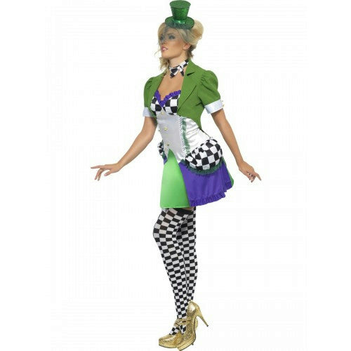 Smiffy's Women's Mad Hatter Fever Miss Hatter Costume Size Small 6-8