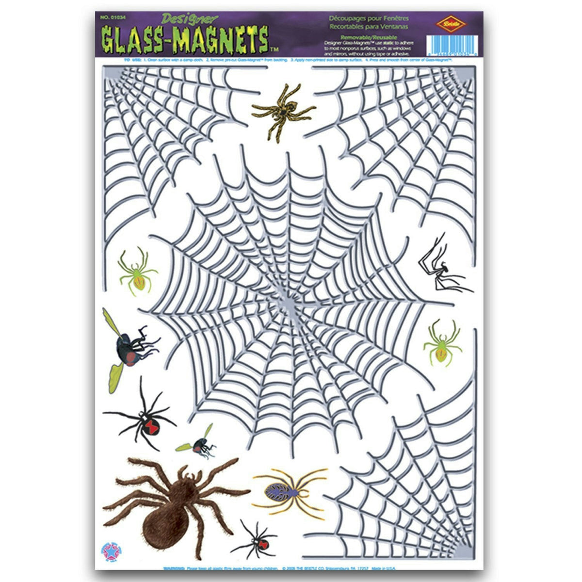 Spider Web Clings Party Accessory (1 count)