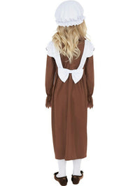 Smiffy's Girl's Poor Victorian Girl Dress and Hat Child Costume Small Ages 4-6