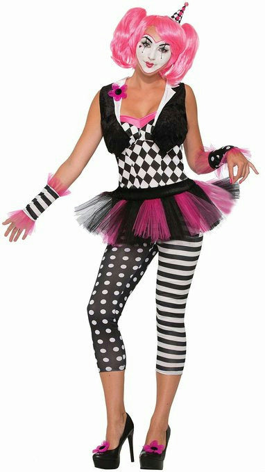 Forum Novelties Women's Sexy Harlequin Tricksy the Clown Adult Size XS/SM (2-6)
