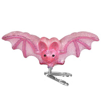 Shimmering Pink Bat Ornament