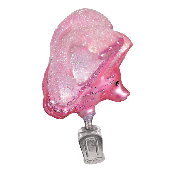 Shimmering Pink Bat Ornament