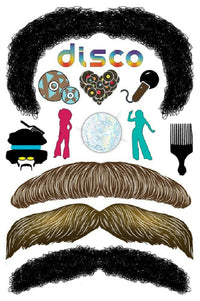 StacheTATS The Signature The Disco Mustache Temporary Facial Tattoos Assortment