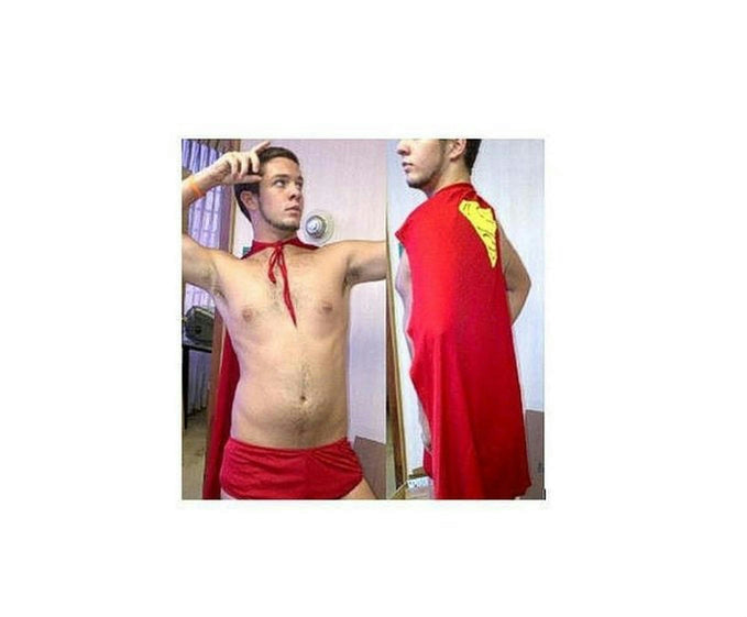 Rubie's Superman Cape and Brief Undies Set Child or Adult Costume Accessory Kit