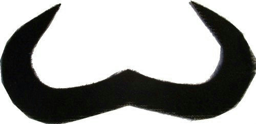 Black Swami Mustache Self Adhering Facial Hair Disguise