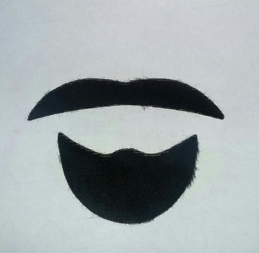 Black Sheik Mustache Facial Hair Disguise