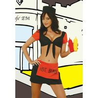 Elegant Moments Womens Sexy BBQ Barbeque Babe Hot Buns Adult Costume Large 10-14