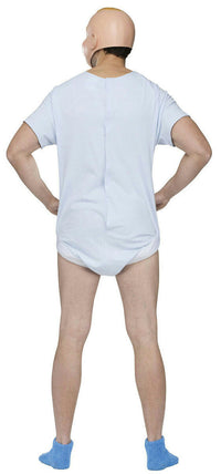 Fun World Men's Big Baby Romper and Mask Adult Funny Costume