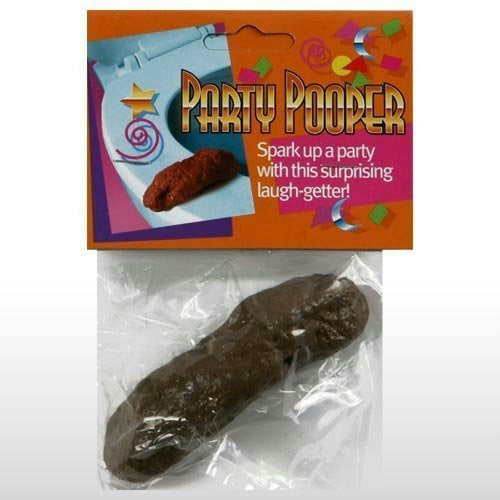 Fake Gross Brown Party Pooper Doggy Doo Poop Turds Crap Prank Gag