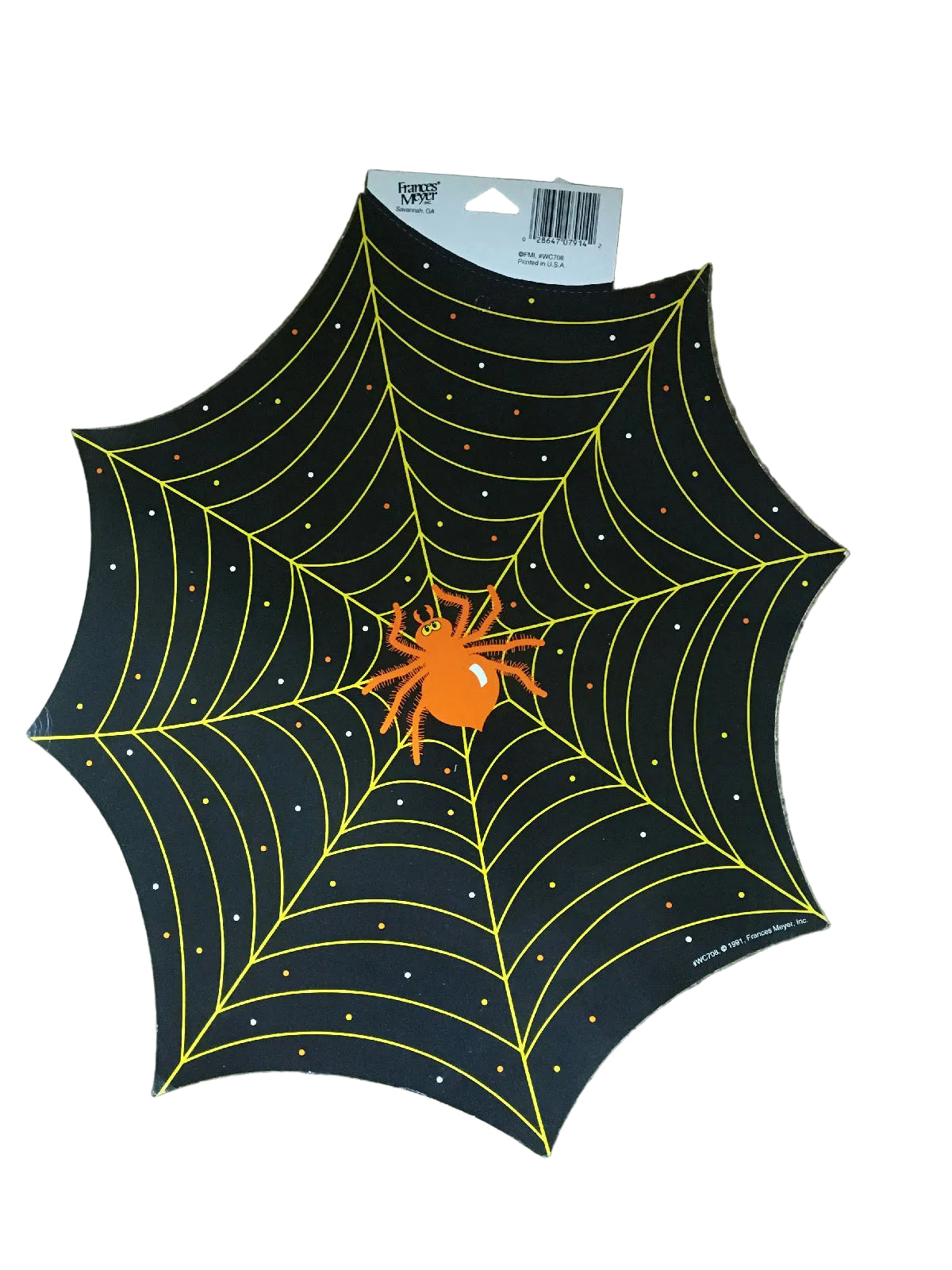 12x14" Spiderweb and Spider Halloween Cardstock Wall Window Decoration Decor