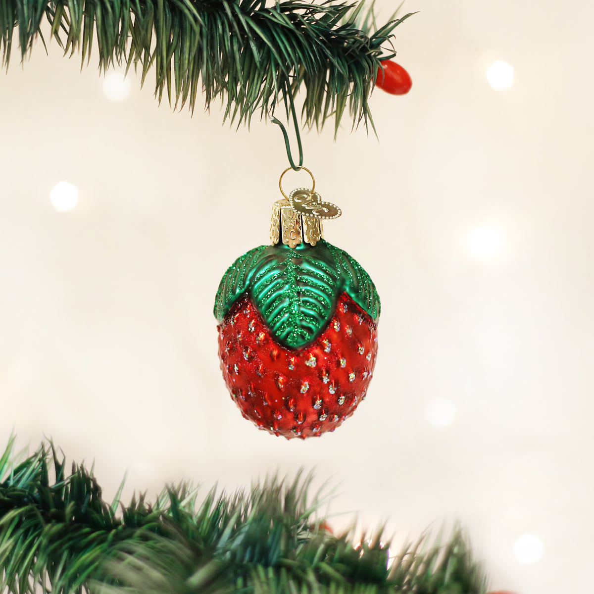 Sparkling Strawberry Ornament