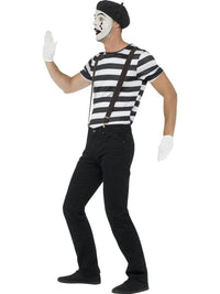 Smiffy's Gentleman Mime Artist Adult Men's Black and White Costume Size Large