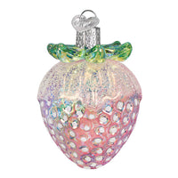 Shimmering  Strawberry Ornament