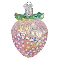 Shimmering  Strawberry Ornament