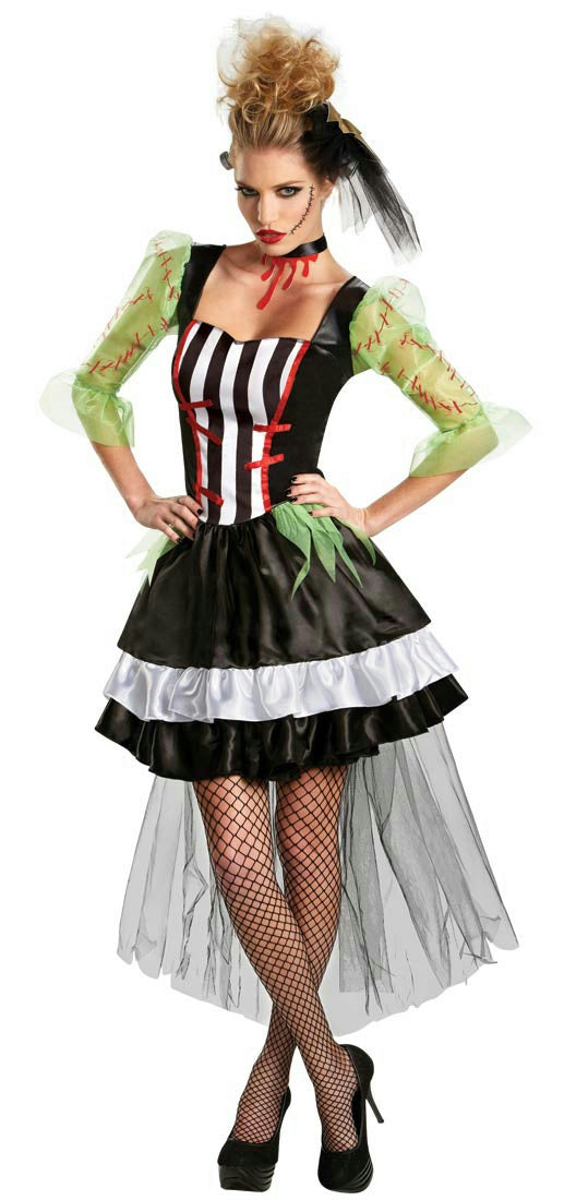 Disguise Sexy Monsterous Bride Women's Frankenstein Adult Costume